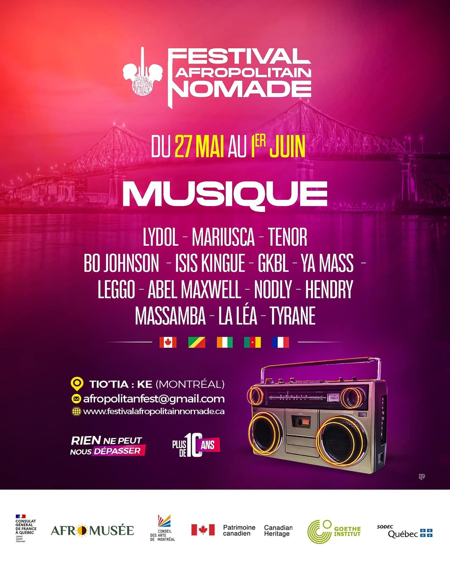 2023 – 2024 : Montréal & l’Afromusée